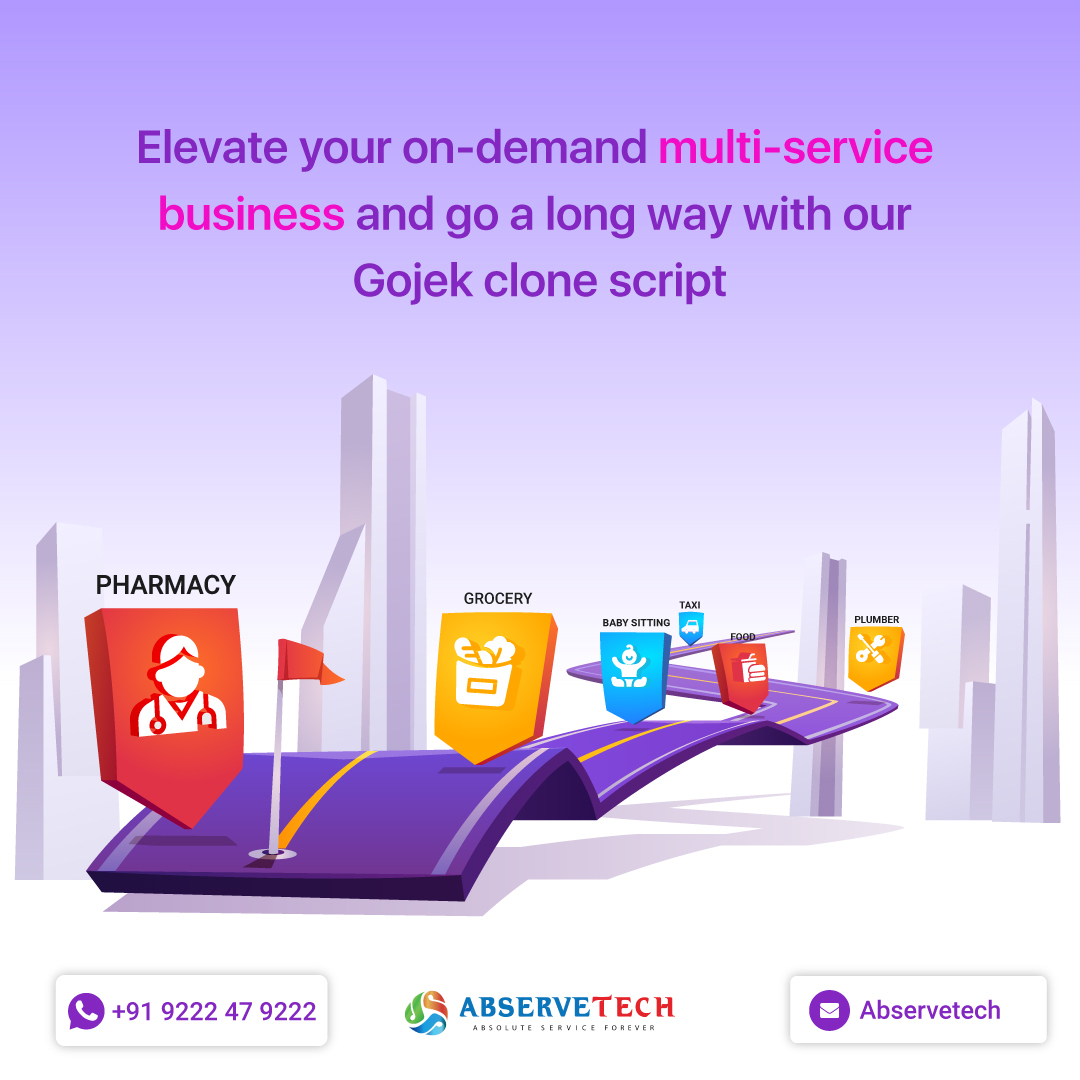 Elevate your on-demand multi-service business and go a long way with our Gojek clone script