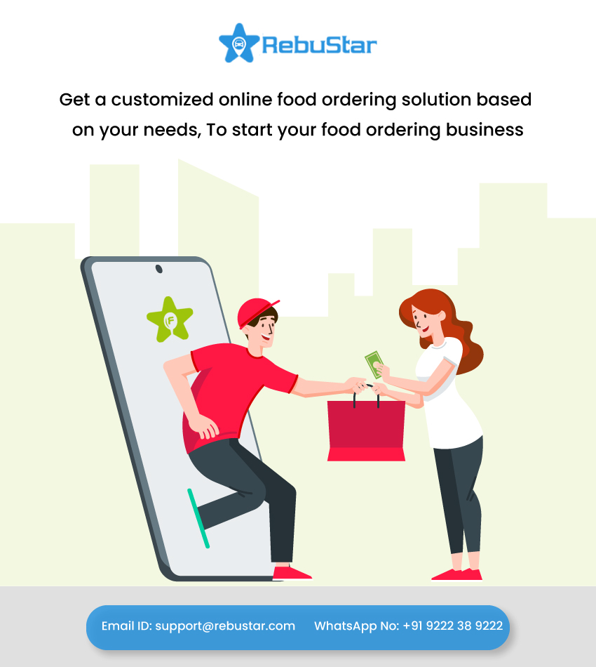Get a customized online food ordering solution based on your needs, to start your food ordering business