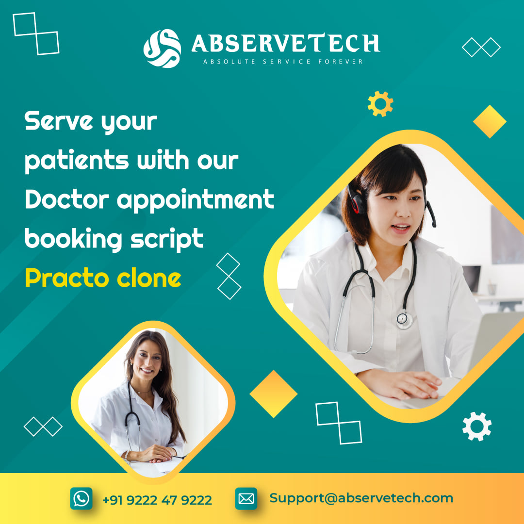 Serve your patients with our Doctor appointment booking script Practo clone.