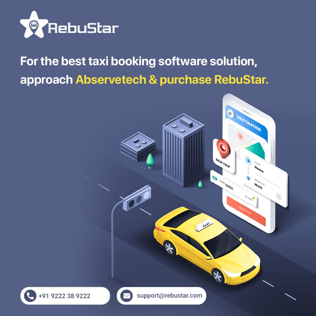 The best Taxi Booking Software Solution - RebuStar