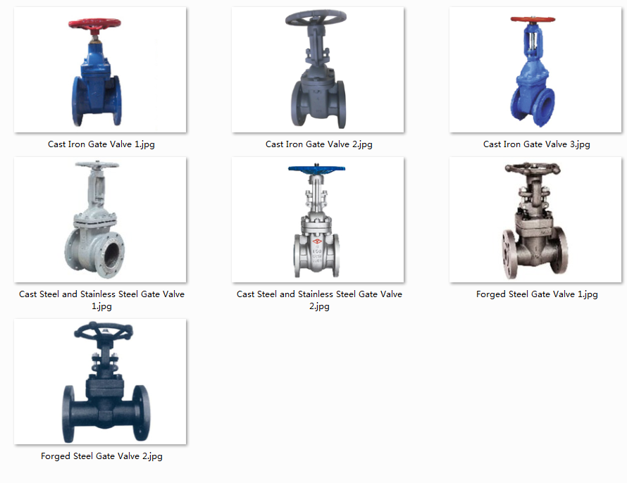 Various Types Of Gate Valves And Its Specification