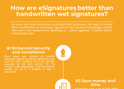 How eSignature are better than hand written singatures