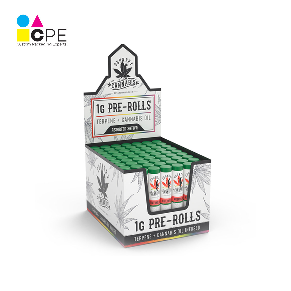 Pre roll Display Boxes | Custom Printed Pre roll Display Boxes | Custom Packaging Expert