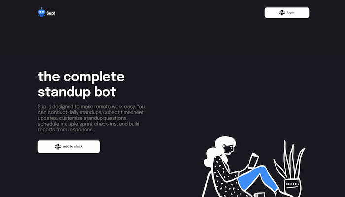 Sup—the free standup bot for Slack
