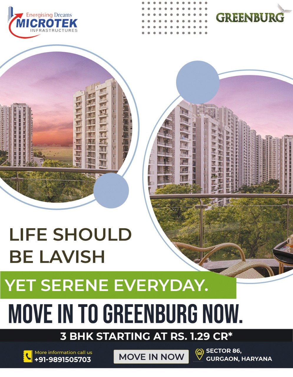 Buy Luxury Flats in Gurgaon - Microtek Infrastructures