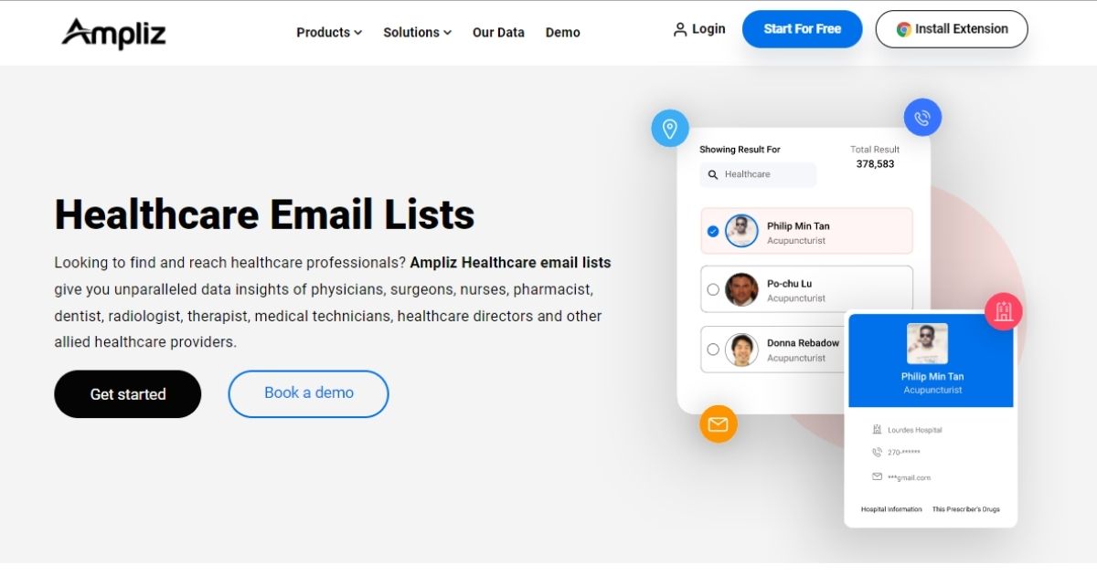 Healthcare Email Lists Provider In USA
