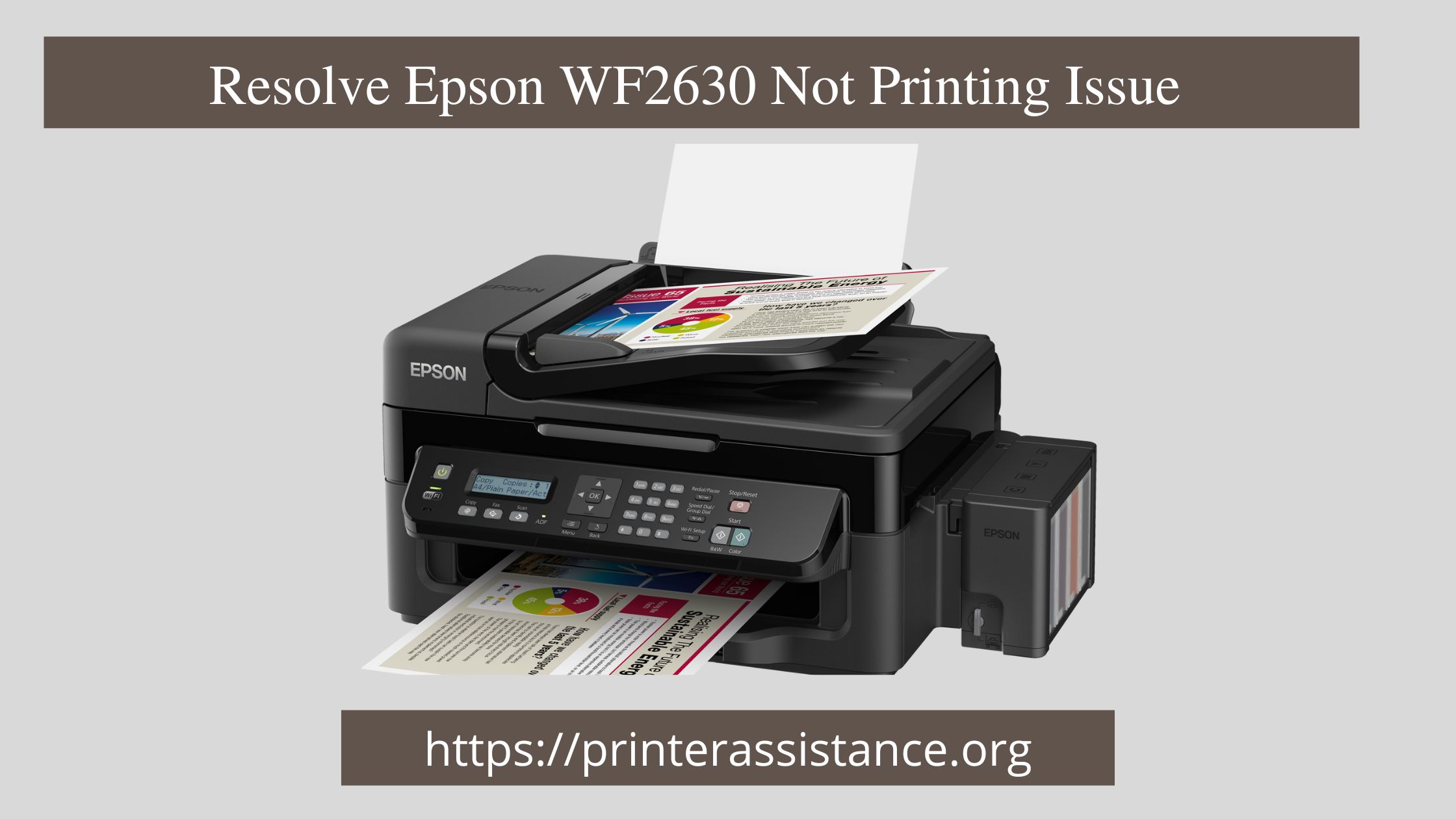 Resolve Epson WF2630 Not Printing Issue