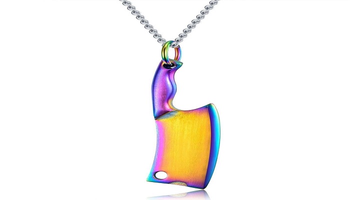 Get Meat Cleaver Necklace in Multi Colors | Forked Again  
