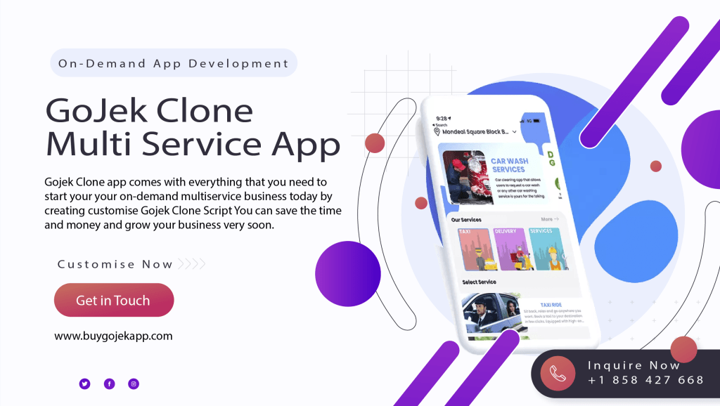 Gojek Clone Script Solution That Grows & Expands Your Multiservices Business in a Short Time