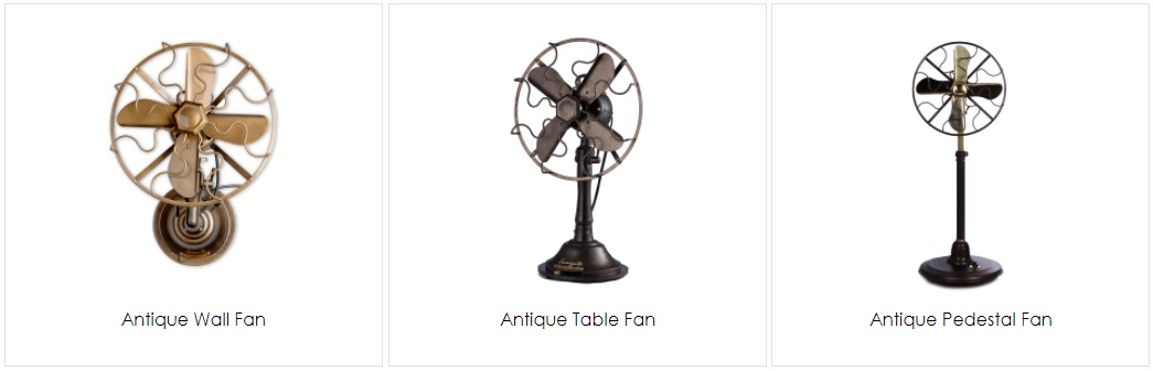 Antique Wall, Table and Pedestal Fans in India - The Fan Studio