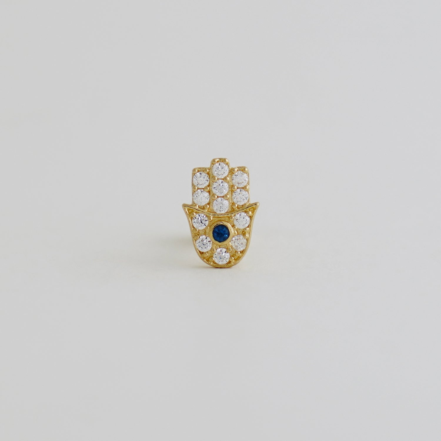 Order 14K Solid Gold Hamsa Tragus Ear Piercing – Anygolds