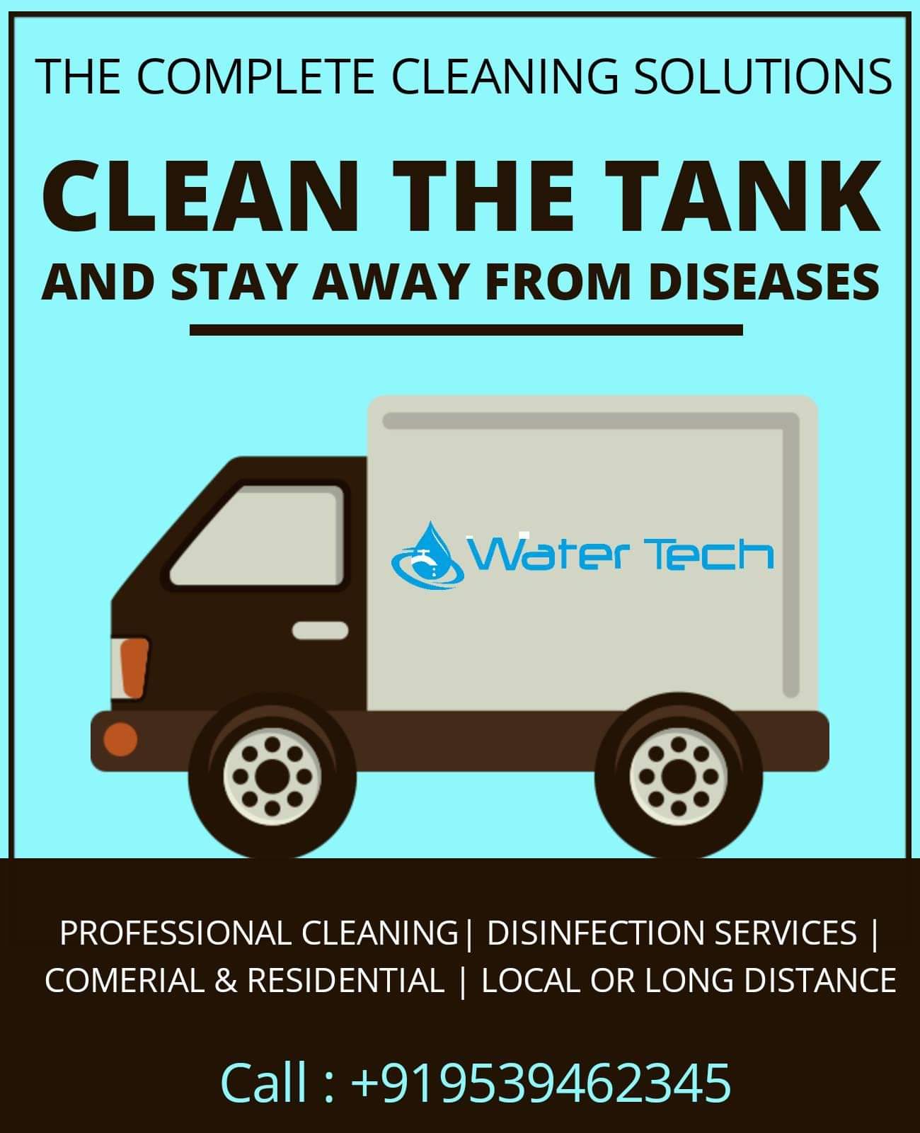 WATER-TECH KERALA best tank cleaning services.