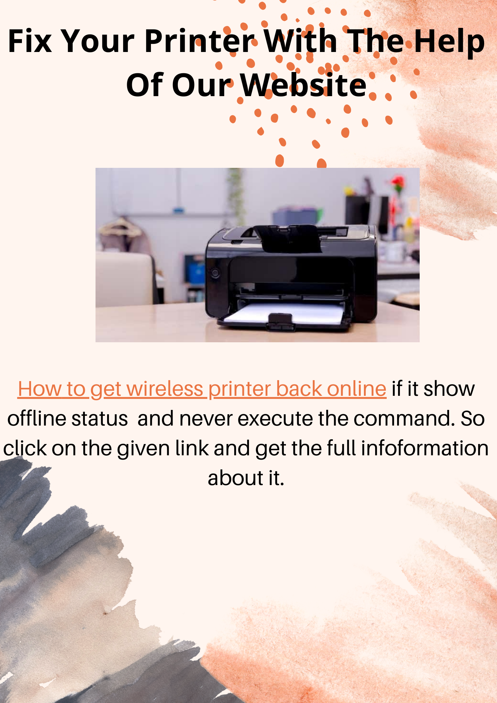 Fix Your Printer With The Help Of Our Website