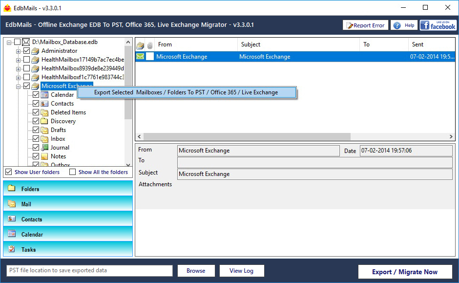 A versatile tool for Exchange Server Recovery