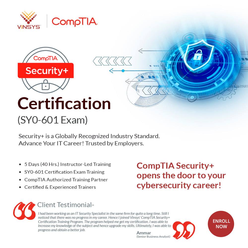 CompTIA Security + Certification opens the door to your cybersecurity career