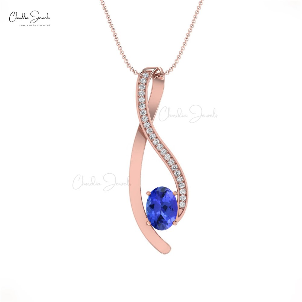 Buy Natural tanzanite pendant Online For Women - Chordia Jewels