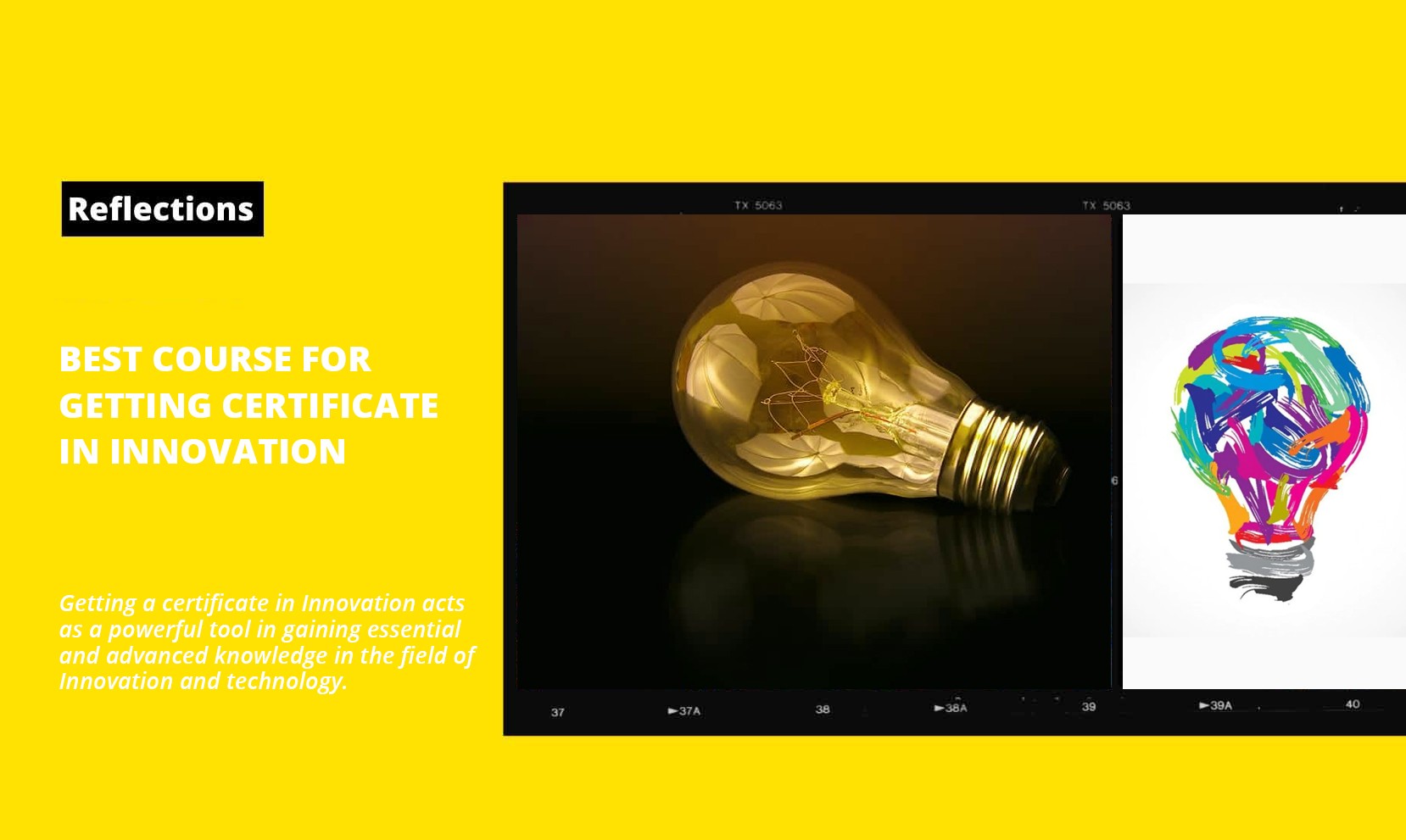 Best Course for Getting Certificate in Innovation