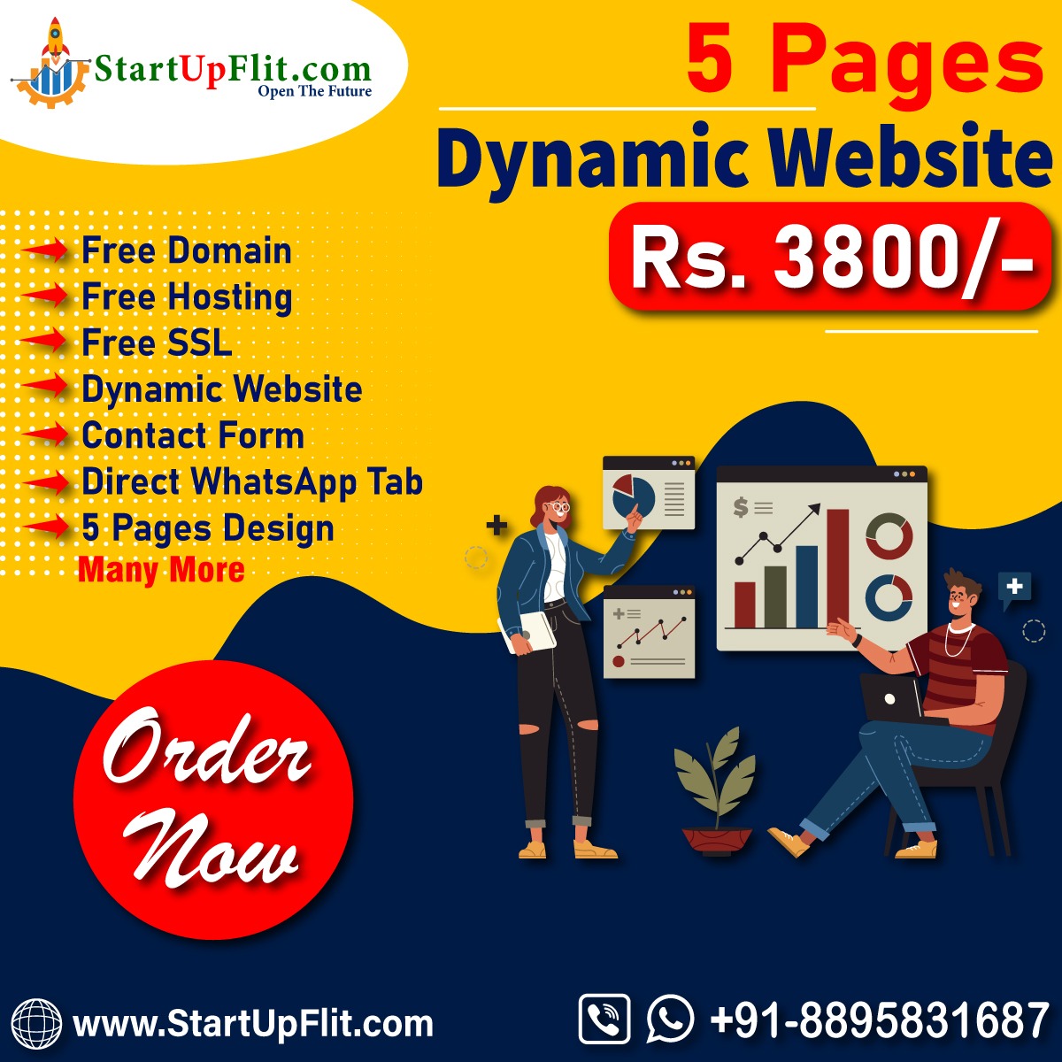 7 pages dynamic website