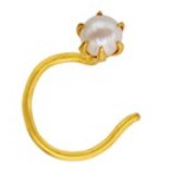 Buy pearl gold nose pins at Krishna pearls