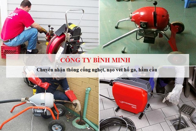 Thông cống nghẹt tại quận Tân Bình Sạch giá ưu đãi phục vụ 24/24
