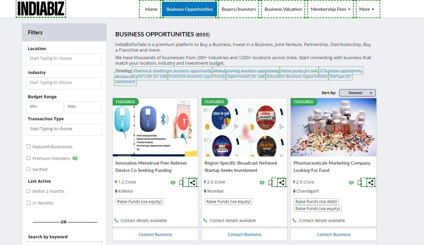 Business Opportunities in India | IndiaBizForSale