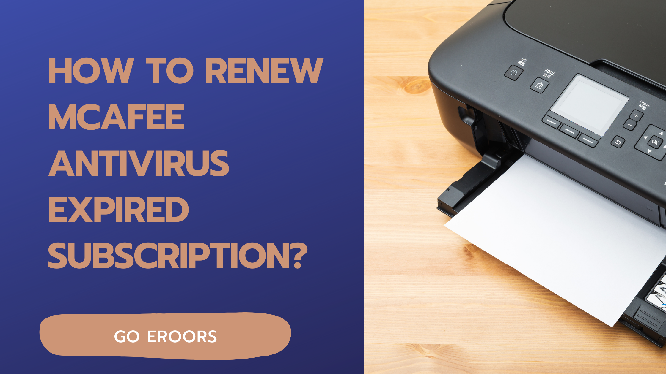 When my subscription to McAfee expires, what should I do?