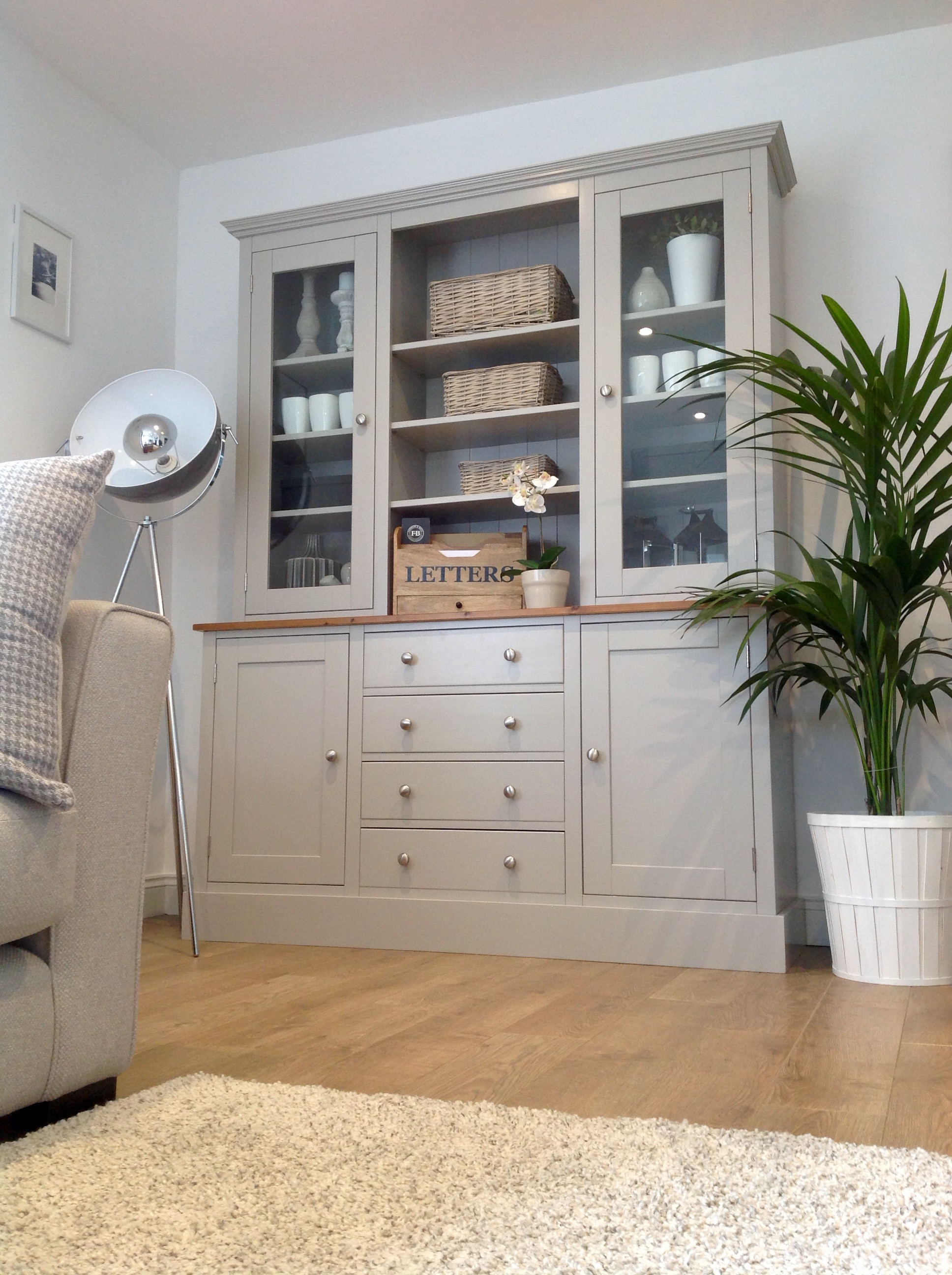 Painted pine sideboard