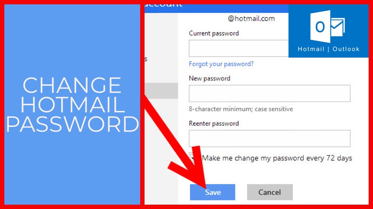 Easy Way to Change Your Hotmail Account Password
