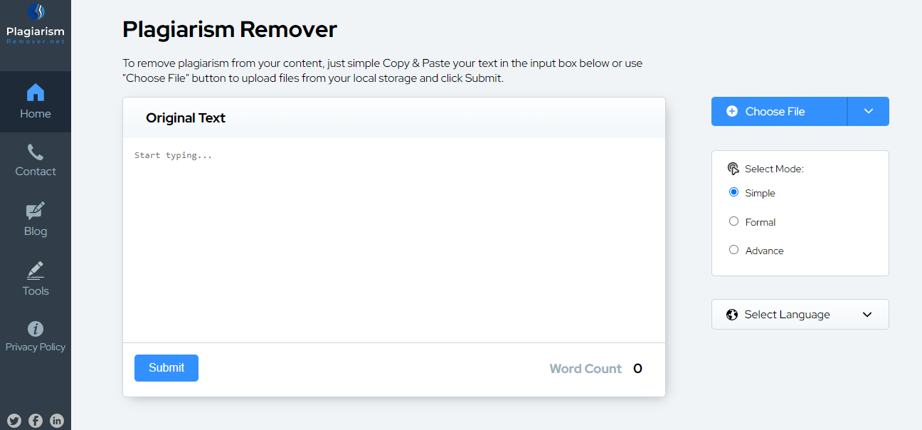 Plagiarism remover that supply this office
