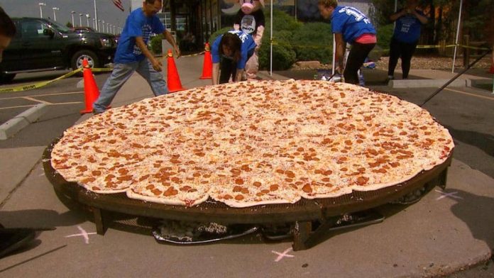The biggest pizza in the world