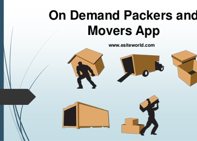 On demand packers and movers app