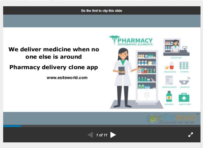 We deliver medicine when no one else is around Pharmacy delivery clone app