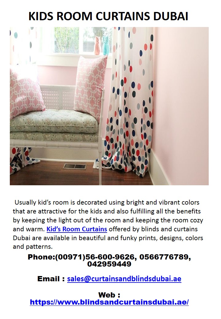 KIDS ROOM CURTAINS DUBAI