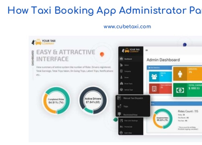 Taxi booking app administrator panel