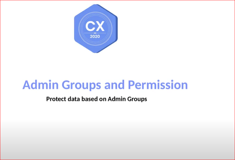 Admin Groups Permissions Feature - CubeX2020