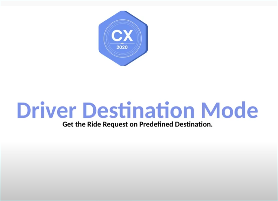 Driver Destination Mode Feature - CubeX2020 App