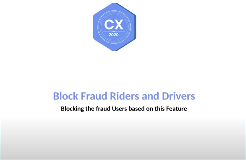 Block Fraud Riders and Drivers - CubeX2020 Apps