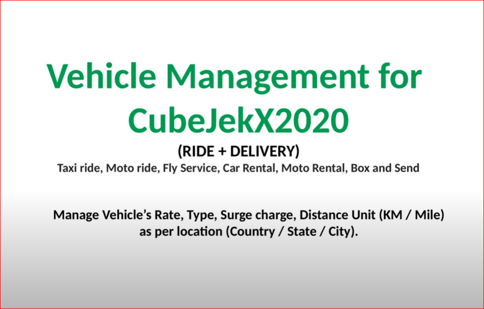 Manage Services and Rates - CubeJekX2020