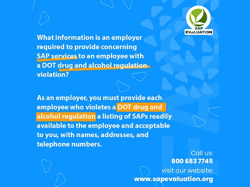 DOT Qualified SAP| DOT Certified SAP| SAP Evaluation DOT