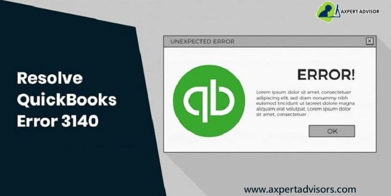 Resolve QuickBooks Error Code 3140 (An Installation Error)