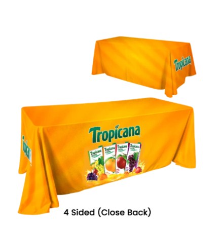 Turn Your Table into a Professional Display with Branded Tablecloths