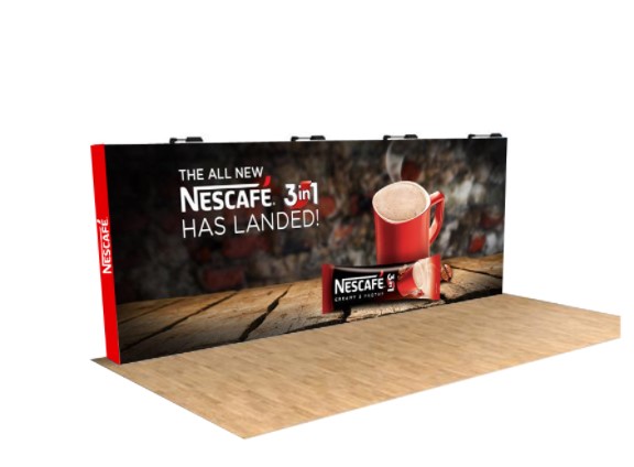 Order Now! Straight and Curved Fabric Pop Up Displays at Exhibits Solution