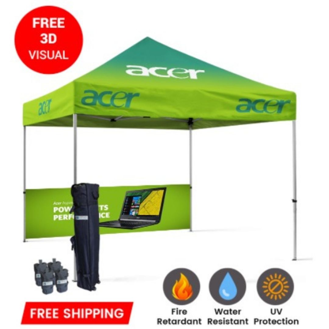 Advertise Your Brand With Logo Pop Up Tents | Exhibits Solution 