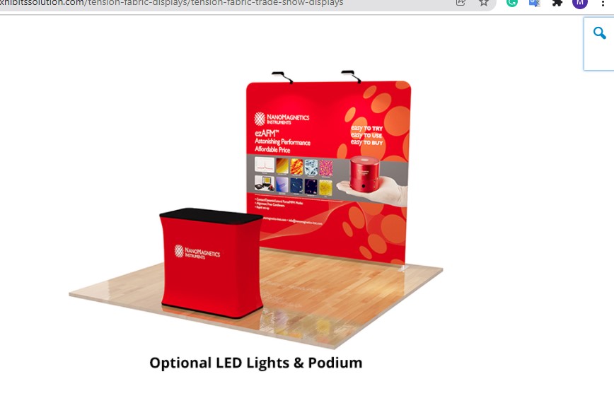 Custom Printed Tension Fabric Tabletop Displays | Exhibits Solution | USA