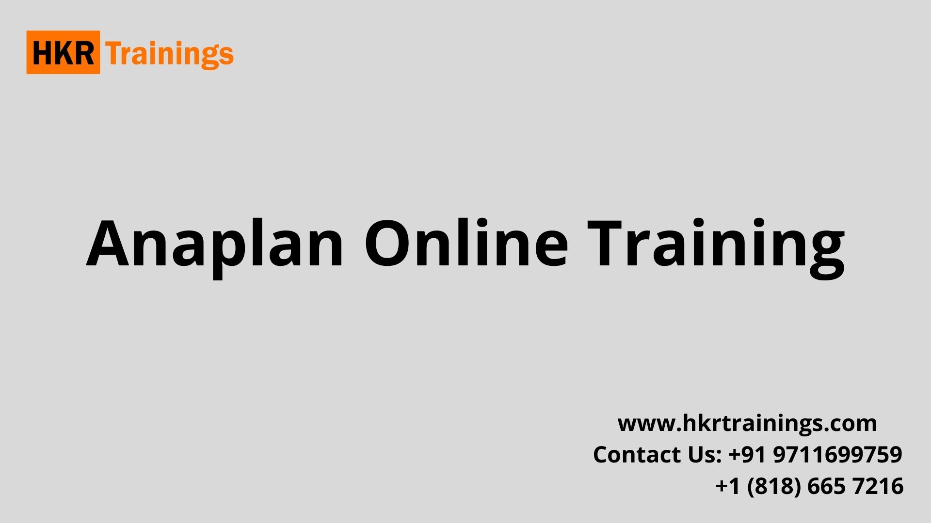 Anaplan Training (30%off) Anaplan Online Training Course