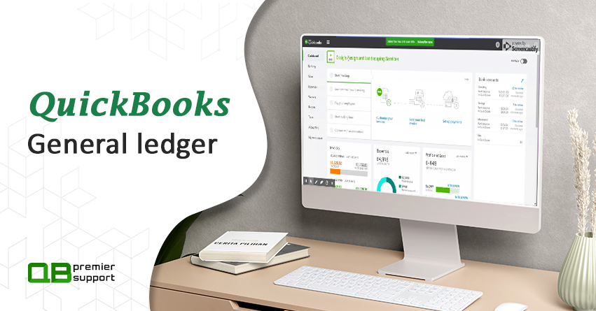 How to print a QuickBooks general ledger summary report.