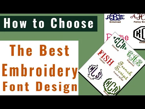 How To Choose The Best Embroidery Font Designs | Embroidery Digitizing Tutorials | Zdigitizing