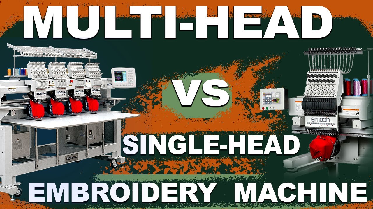 Multi-head Vs Single-head Embroidery Machine | Best Embroidery Machines Comparison | Zdigitizing
