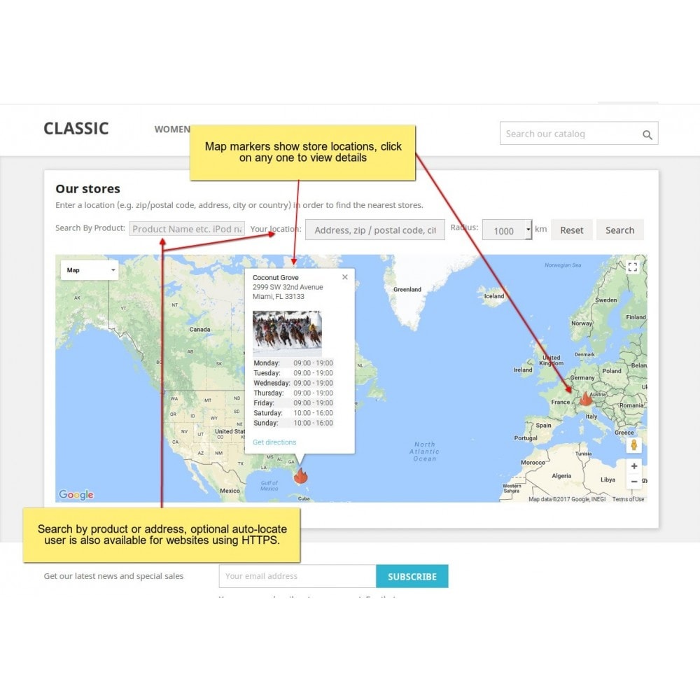 Prestashop Store Locator 