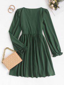 short flared dresses with sleeves